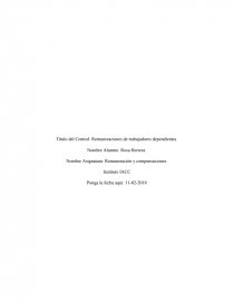 REMUNERACION Y COMPENSACIONES. Página 1