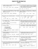 ENSAYO PSU MATEMATICA.