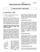 EL NIÑO DE 0 A 1 AÑO