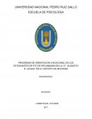 Teorías de Orientación Vocacional
