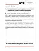 Actividad Narrativa Mi vivencia y enfrenamiento con una experiencia