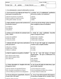 PRUEBA LECTURA COMPLEMENTARIA 5º AÑOS. Página 1