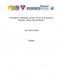 Investigación bibliográfica del libro "El olor de la guayaba" y del autor: Gabriel García Márquez