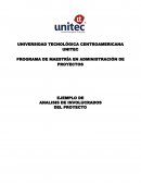 PROGRAMA DE MAESTRÍA EN ADMINISTRACIÓN DE PROYECTOS