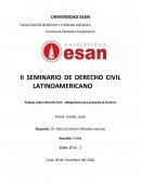 II SEMINARIO DE DERECHO CIVIL LATINOAMERICANO