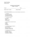 PRUEBA DE CONTENIDOS Unidad I: “El cuento”
