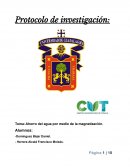 Tema: Ahorro del agua por medio de la magnetización.