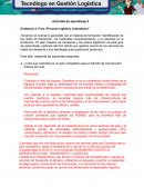 RE: Evidencia 3: Foro “Proceso logístico colombiano”