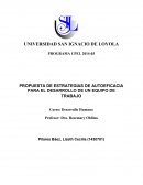 PROPUESTA DE ESTRATEGIAS DE AUTOEFICACIA PARA EL DESARROLLO DE UN EQUIPO DE TRABAJO