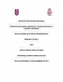 INSTALACIONES ELECTRICAS RESIDENCIALES