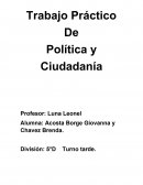 Trabajo Práctico De Política y Ciudadanía