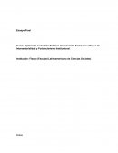 Ensayo Final Diplomado en Gestión Politicas