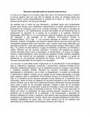 Recursos naturales parte de nuestra supervivencia