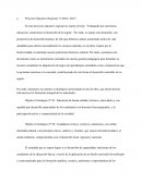 Proyecto Educativo Regional “CARAL 2021”