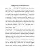Cambios culturales e hibridación de la cultura.