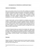 APLICABILIDAD DE LOS PRINCIPIOS DE LA CONTRATACION PUBLICA