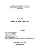 PROYECTO UNIDAD DE TALENTO DEPORTIVO