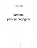 Informe psicopedagógico