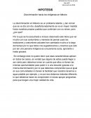 Hipotesis de discriminacion indigena