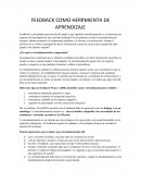 FEEDBACK COMO HERRMIENTA DE APRENDIZAJE