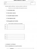 Prueba sinonimos antonimos adjetivos y verbos