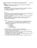 Informe mi planta de naranja lima