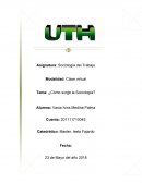 Tema: ¿Cómo surge la Sociología?