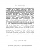 Acta administrativa: Abandono de labores