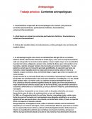 Antropología - Surgimiento - Corrientes antropológicas