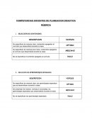 COMPETENCIAS DOCENTES DE PLANEACION DIDACTICA