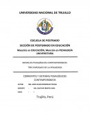 MODELOS PEDAGÓGICOS CONTEMPORÁNEOS: TRES ENFOQUES DE LA PEDAGOGÍA