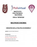 MACROECONOMIA “DESAFIOS DE LA POLITICA ECONOMICA”