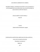 RESUMEN PONENCIA: DIFERENCIACION ENTRE ACTOS ACADEMICOS Y ACTOS ADMINISTRATIVOS EN RELACION CON LAS INSTITUCIONES DE EDUCACION DE CARÁCTER PÚBLICO.
