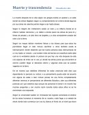 Muerte y trascendencia Filosofía de vida