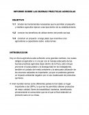 Como realizar un informe corto sobre las buenas practicas agricolas