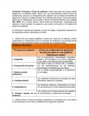 Actividad: Principios y tipos de auditoría