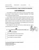 EXAMEN DE ESPAÑOL PRIMER BIMESTRE