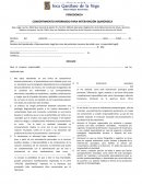 CONSENTIMIENTO INFORMADO PARA INTERVENCIÓN QUIRÚRGICA