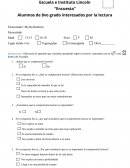 Encuesta sobre la lectura