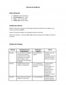 Informe Informe de Auditoría