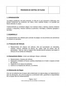 Programa control de plagas