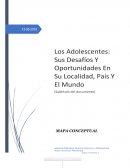 Los adolescentes: desafíos, oportunidades en su localidad, país y el mundo.