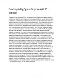 Diario pedagógico de primaria 2° bloque