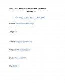 DISCURSO SOBRE EL ALCOHOLISMO