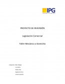 Legislación Comercial Taller Mecánico a Domicilio