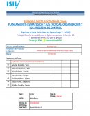 PLANEAMIENTO ESTRATÉGICO Y SUS TÁCTICAS, ORGANIZACIÓN Y LOS PROCESOS DE CONTROL
