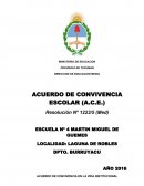 ACUERDO DE CONVIVENCIA EN LA VIDA INSTITUCIONAL