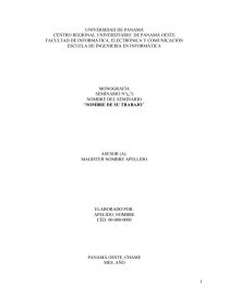 Esquema de protocolo. Página 1