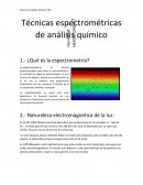 Técnicas espectrométricas de análisis químico