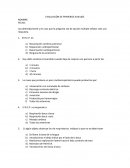 EVALUACIÓN DE PRIMEROS AUXILIOS